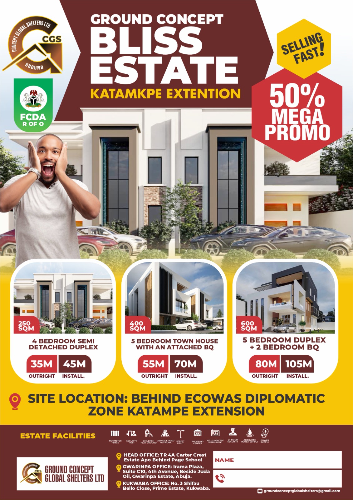 Bliss Estate, Katampe Extension — GCGS estate flyer